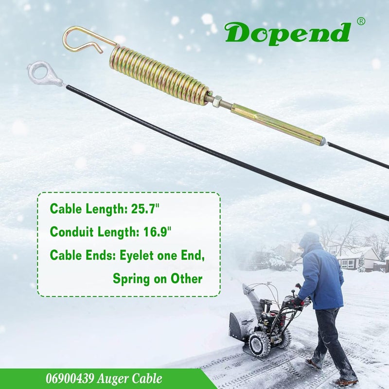 Dopend 06900439 Auger Cable for Ariens Deluxe 24, 28, 30, 36 Parts, Replaces Ariens 06900439 Snow Blower Traction Cable - Image 4